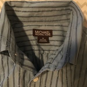 Blue Michael kors long sleeve button up